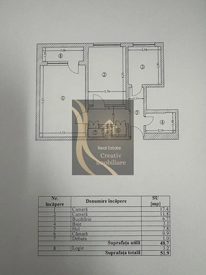 Apartament 2 camere langa complexul comercial Auchan Titan - imagine 8