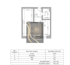 APARTAMENT TIP STUDIO 2 CAMERE MOBILIAT SI UTILAT CU GRADINA PROPRIE - imagine 15