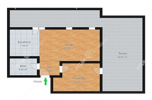 Apartament 2 camere terasa 2 locuri parcare zona Vasile Aaron Sibiu - imagine 7