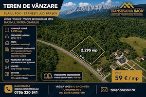 Teren rezidențial în Zărnești   Plaiul Foii, zonă de case și pensiuni