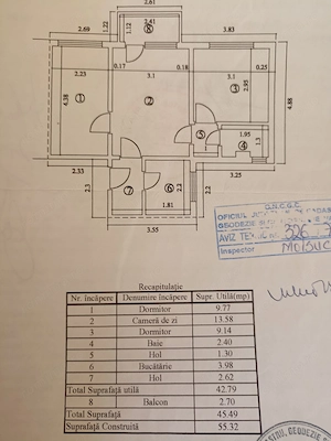 Vanzare apartament 3 camere