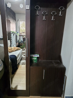 Vând garsonieră în micalaca parter, mobilată, utilată, frigider, mașină de spălat, boiler electric,, - imagine 5