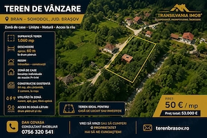 Teren rezidential Bran Sohodol zona de case