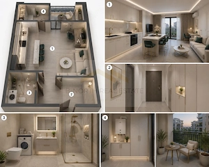 Studio nou în Ivory Residence Pipera | 43,7 mp | Ideal pentru investiție - imagine 6