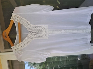 Superbă cămașă damă in cu dantelă, Made in Italy (42)