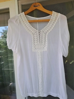 Superbă cămașă damă in cu dantelă, Made in Italy (42)