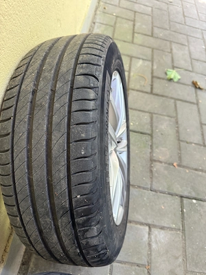 Jante R16 aliaj originale VW - Golf 7 cu pneuri Michelin vara stare excelenta - imagine 3