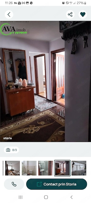 vand apartament decomandat  3 camere - imagine 5
