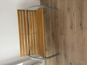 Banca gradina   din lemn + métal cu spatar