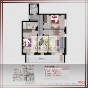 Super Ofertă 3 Camere - Boutique Residence, Titan-Pallady - imagine 7