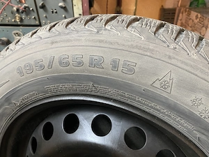 2 Roti complete iarna Michelin Alpin A4 195/65 R15 - imagine 6