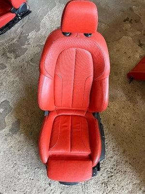 Interior piele sport cu incalzire rosu europa BMW seria 1 F40 - imagine 6