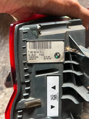 Stop lampa tripla haion aripa BMW seria 7 G11 G12 - imagine 4