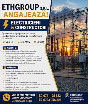 ETHGROUP S.R.L. își extinde echipa!