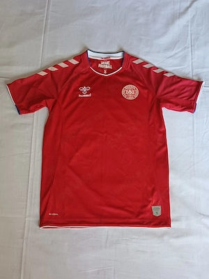 Tricou fotbal copii Danemarca, sezon 2018, marime 164, 14 Years
