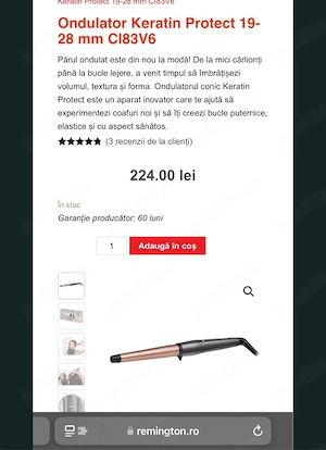 Ondulator par remington keratin protect