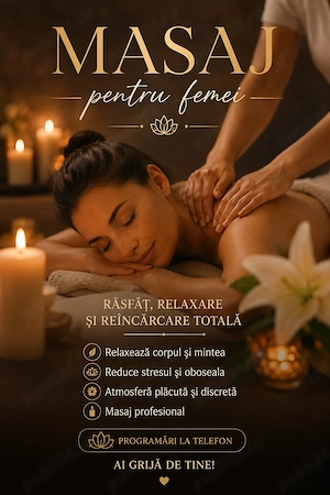 Masaj pentru femei de relaxare !!
