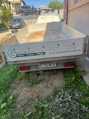 Remorcă basculabilă trilaterala 2700 kg an 2018 - imagine 3