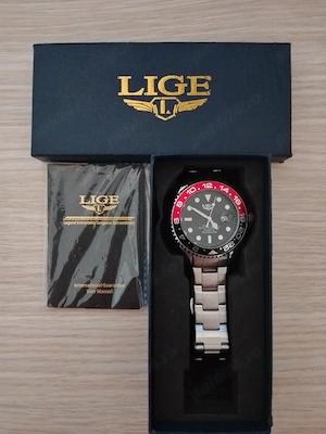 Ceas barbatesc de mana, Inox, Argintiu-Negru