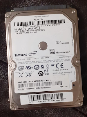 Vand Hard Disk SAMSUNG 500GB ,ST500LM012 , interfață SATA , pentru laptopuri, dispozitive de stocare