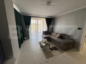 Apartament 2 camere Green Residence, 62 mp + 2 terase, mobilat, parcare inclusă