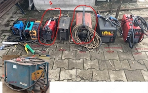 Aparate de sudura cu electrozi si cu sarma  noi si folosite Dalex si altele