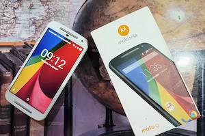 Telefon mobil Motorola motoG XT1068 3G (generatia 2) Android 6 pachet complet, dual sim, impecabil!