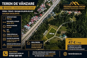 Teren rezidential Predeal zona de case