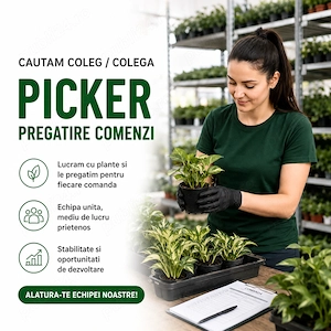Picker   Pregatire comenzi - magazin online de plante (3500-4000 ron)