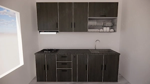 Design mobilier, bucatarie, living, baie, design interioare si exterioare