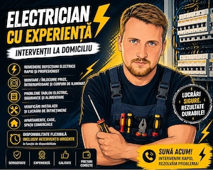 Electrician Bucuresti, reparatii instalatii electrice la domiciliu
