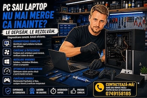 Probleme PC sau laptop. Diagnosticare, reparatii si optimizare