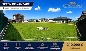 Teren rezidential Brasov zona Bartolomeu str.Lanii