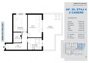 2 Camere Modern cu Terasa Generoasa | La 15 Min de Metrou | Comision 0% - imagine 5