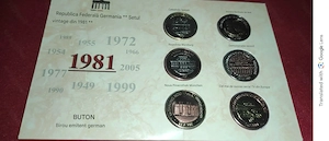 MEDALII germania pt. colectionari Set 6 monede comemorative din 1959 emis de BTN Deutsche Ausgabeste