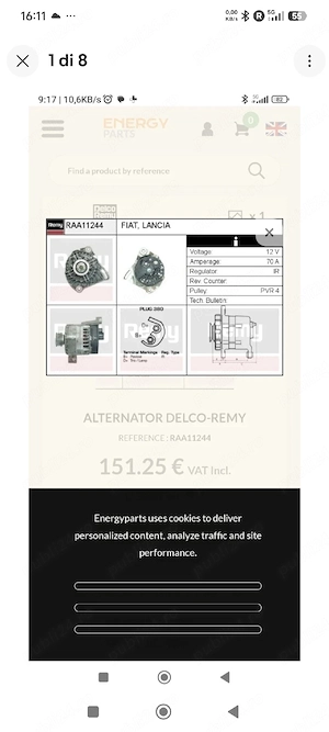 Alternator denso 70A Fiat bravo 500c grande punto Doblò seicento alfa mito 1.2 1.4 benzina  - imagine 5