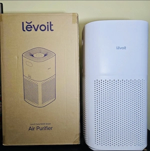 Purificator de aer Smart Levoit Core 600S Wi-Fi, Filtru 3 in 1 True HEPA, Senzor Calitate Aer