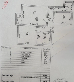 Apartament 2 camere decomandat | 63mp | IC Frimu, Galati | 63.000  Negociabil - imagine 9