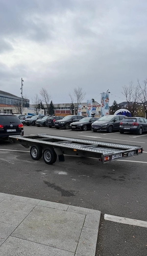 Remorca transport auto WIOLA W5 14 an fabricatie 2019, 4,5 m utili, 3,5 tone - imagine 3