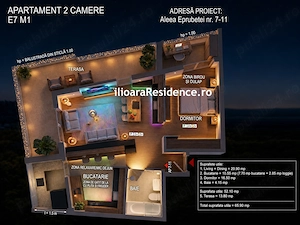2 camere, 65 mp utili, 500 m metrou Nicolae Grigorescu (Ilioara), Park Lake - imagine 2