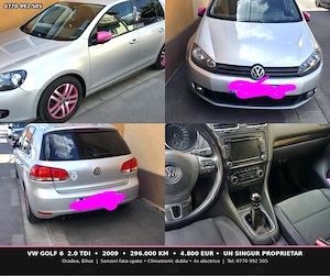    VW golf 6 2.0 TDI 2009 - 4800 EUR - Oradea   - imagine 2
