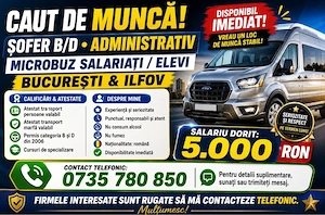 Sofer D Caut De Munca Transport Salariati - Bucuresti 