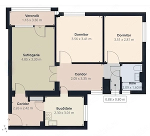Persoană fizică 3 camere Rogerius 92500 euro negociabil - imagine 10