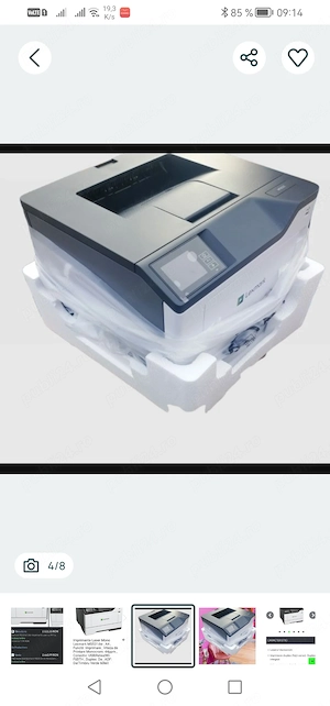 IMPRIMANTA NOUA  Lexmark ms531dw last toner alb negru  pret mic pe pagina printata