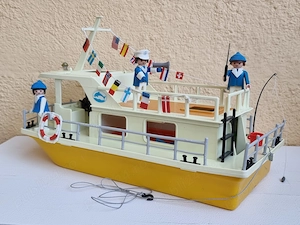 Barca vintage Playmobil 3540, Yacht, Vapor, Casa pe apa
