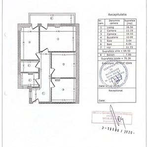 Apartament 3 camere, 69 mp utili, terasă 8 mp, parcare, Pallady - imagine 8