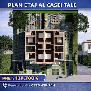 Duplex nou 4 camere 120mp Sura Mica 129700 euro TVA inclus  - imagine 4