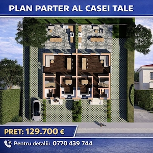 Duplex nou 4 camere 120mp Sura Mica 129700 euro TVA inclus  - imagine 3
