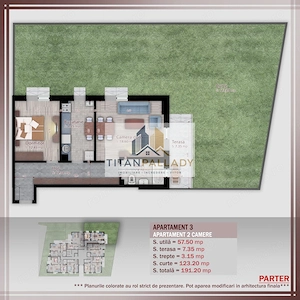 2 Camere cu Gradina 123 Mp,Boutique, Titan -Pallady - imagine 4