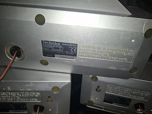 Boxe surround Technics, 1 central + 2 sateliți, 240 w total, 8 ohmi 